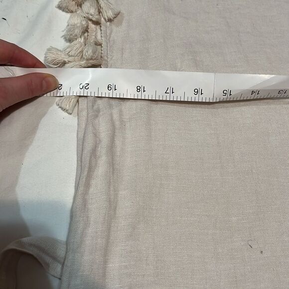 Rachel Ashwell Cream Simple Linen Dress - Picture 7 of 7